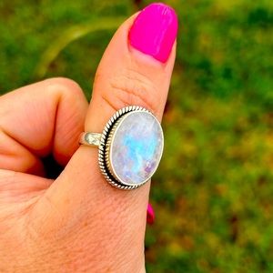 Lovely Large Moonstone Ring